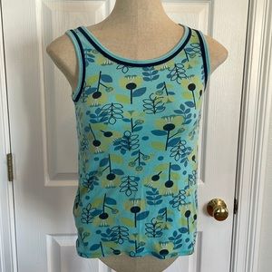 Limited too turquoise floral tank top girls size 16